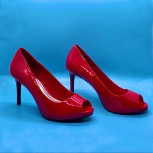 Dexflex Comfort Red Peep Toe Heel
